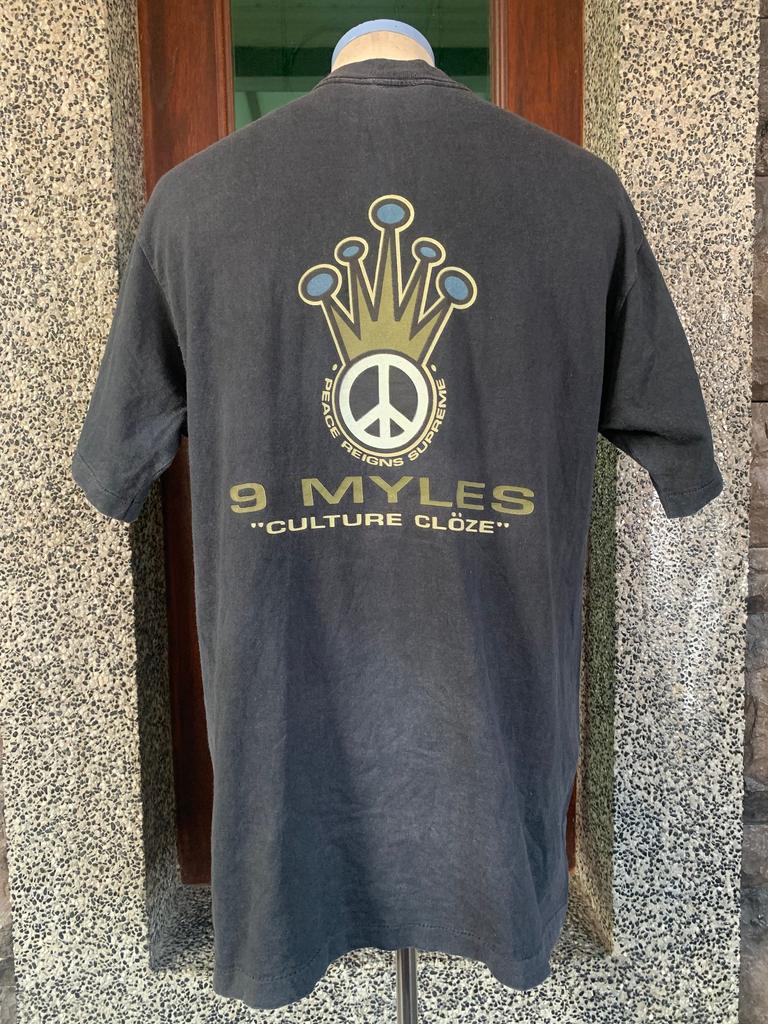 Vintage 90s 9 Myles Streetwear Brand T shirt
