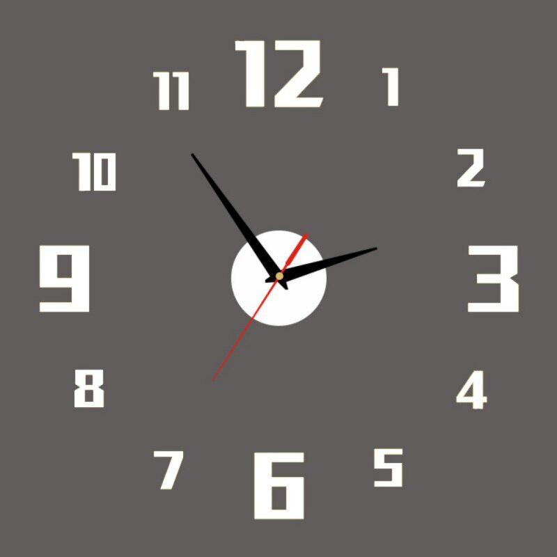 Relógio de parede digital, relógio para casa, sala de estar, adesivo, decoração de casa, relojes adesivos decorativos para paredes