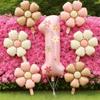 Large 0-9 Number Balloons 32inch Daisy Balloons Set  Birthday Party Decorations Supplies