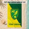 Beach TowelNorwich City Custom Name Text Personalized Soft Towel for Beach Pool Indoor Home Decor Gift