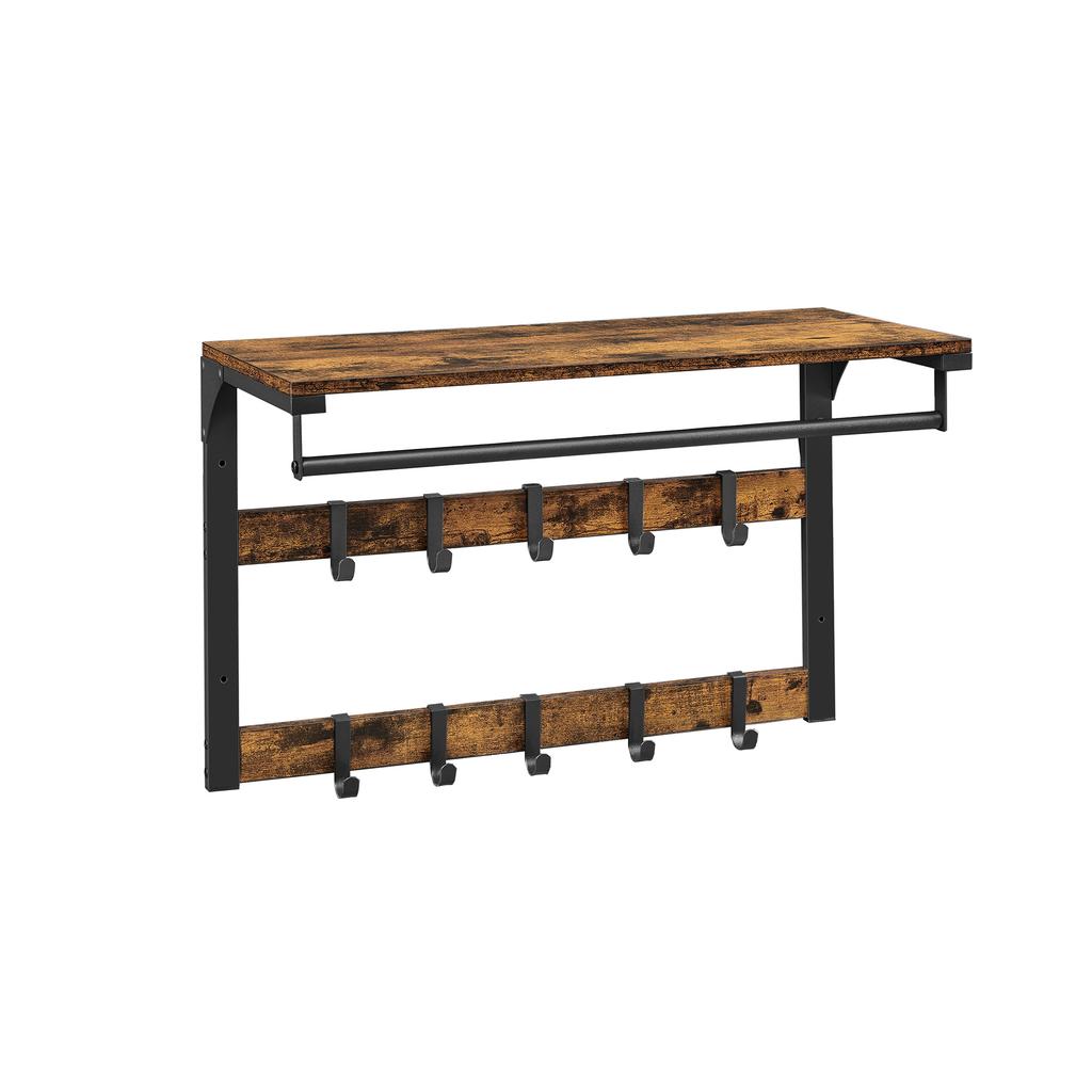 VASAGLE Coat Rack Wall-Mounted