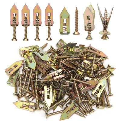 Hollow Wall Plug Nail-in Hammer Driver Screw Galvanized Rust-proof Self-Tappe Screw Kit Self Drilling Hardness Metal Wall Screw