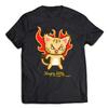 Angry Kitty Fire Cat T-Shirt