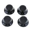 4pcs Transparent Acrylic Electric Guitar Bass Volume Knob Potentiometer Cap