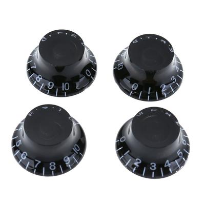 4pcs Transparent Acrylic Electric Guitar Bass Volume Knob Potentiometer Cap
