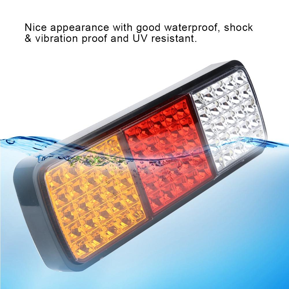 12V 75LED Tail Light Indicator Brake Stop Rear Reverse Lamp for Trailer Truck