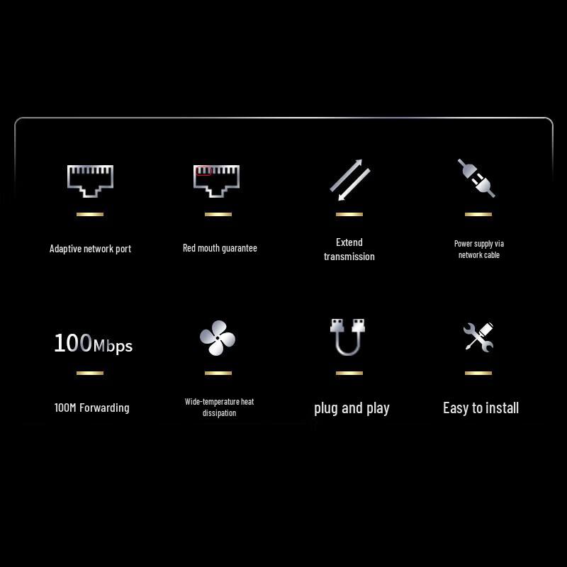 HIKVISION 6-Port 100Mbps Unmanaged PoE Switch CN Plug (adapter Included)