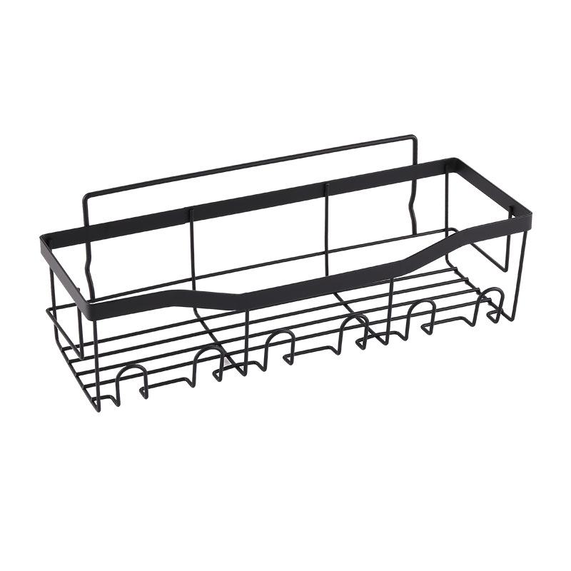 Wall-Mounted Wrought Iron Bathroom Storage Rack Set