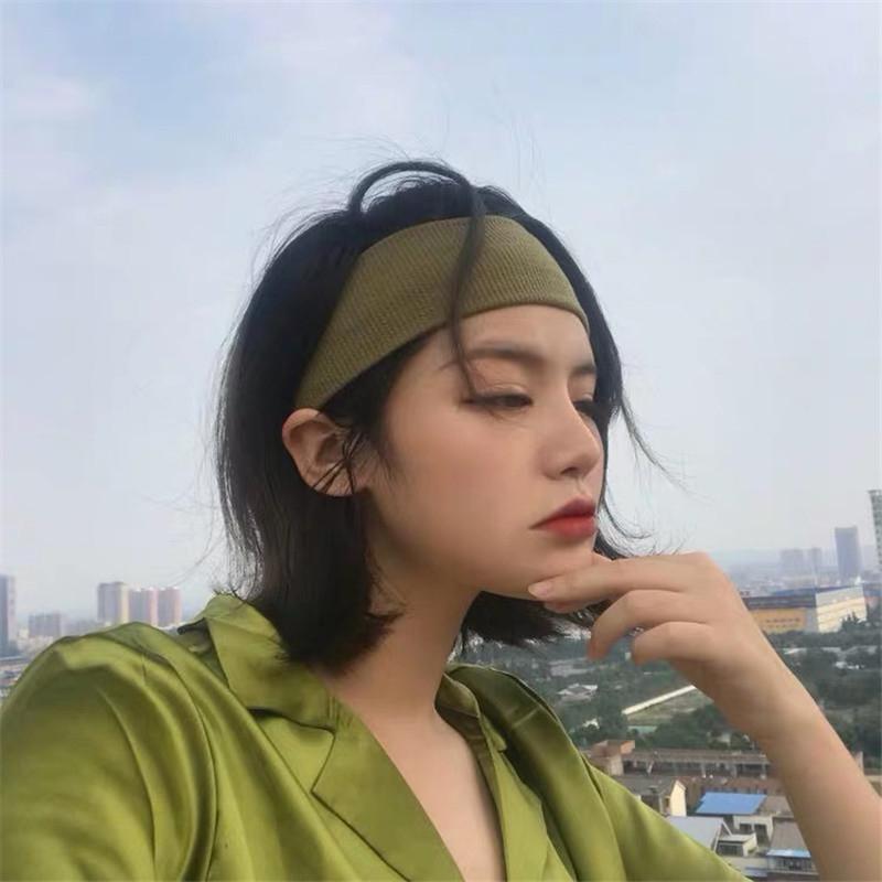 Wide Solid Color Hairbands Soft Non-Slip Elastic Headband Women Girls Makeup Running Sports Yoga Vintag Hair Accessories