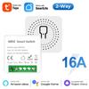 Tuya Міні 16A WiFi Перемикач Smart Life Додаток Двостороннє Керування Модуль Автоматизації Розумного Будинку Interruptor Працює з Alexa Google Home