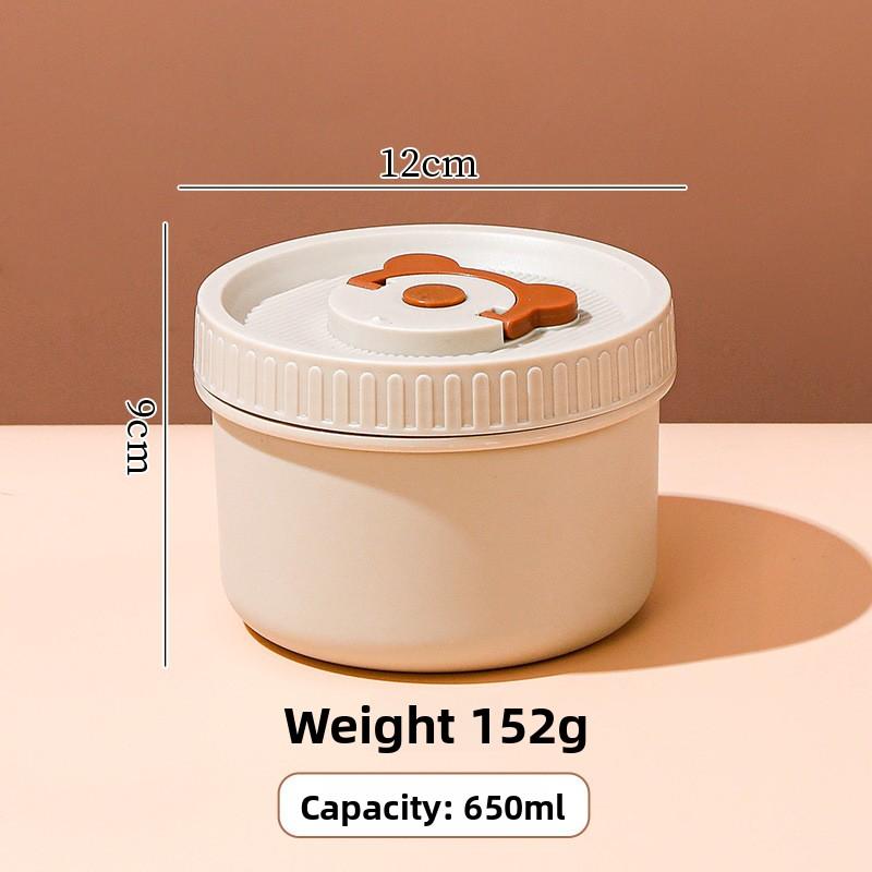 Stainless Steel Insulated Lunch Box, Round Lunch Box, Insulation Bag, Lunch Box, Portable Lunch Box for Students, Soup Bowl