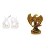 Elegant Ceramic Swan And Animal Sculpture Desktop Ornament for Bookshelf Cabinet Home Office Dining