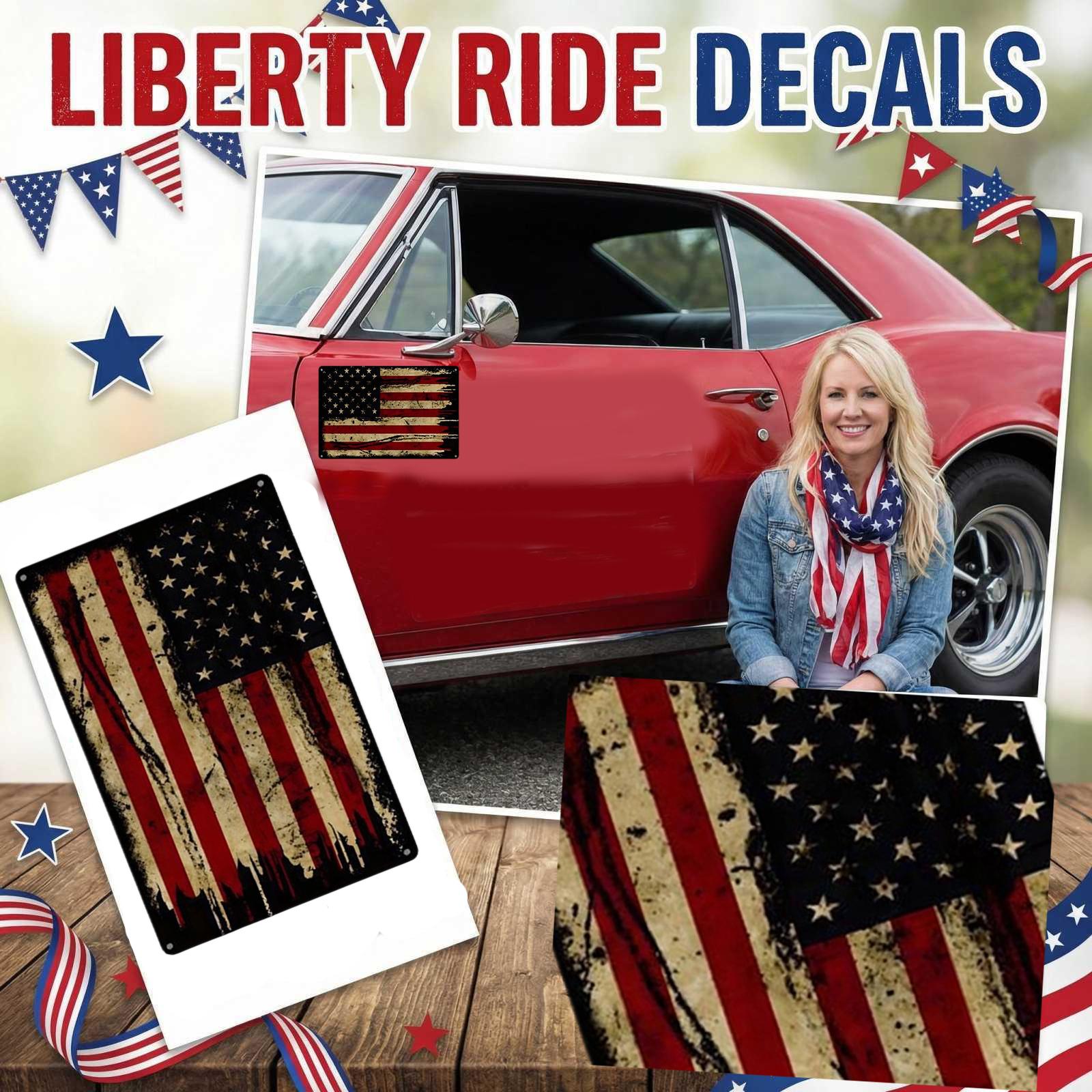 

Independence Day Stars And Stripes Decoration Car Body Sticker S верблюд