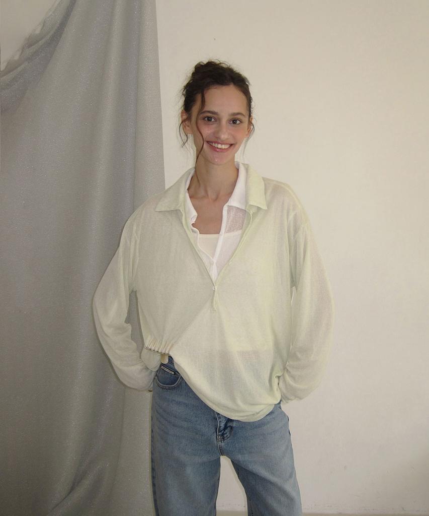 Eopaeleolakaibeu Veil Sheer Layered Knit - Mint