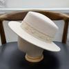 Hepburn Style Autumn and Winter French Celebrity Flat Top Hat Retro Elegant Flat Top British Fashion Felt Hat Shows Small Face