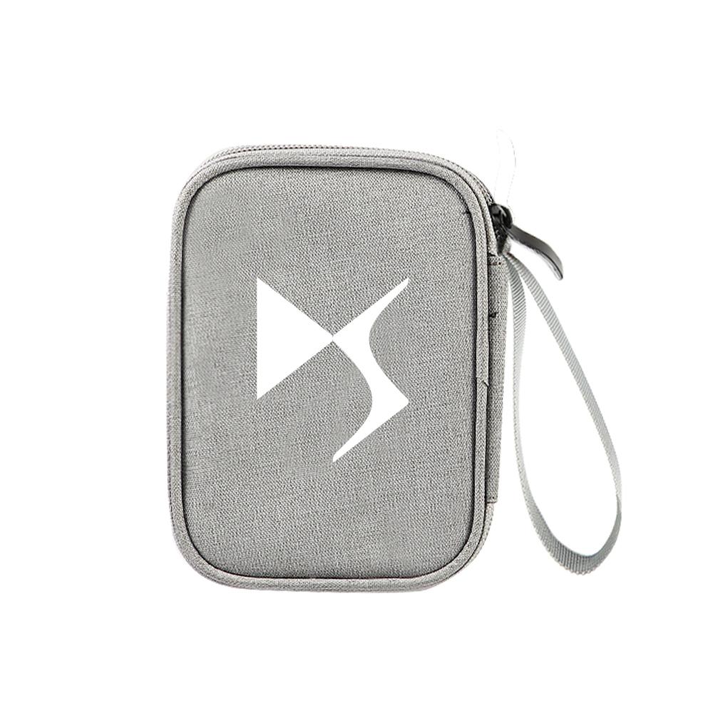 Car Portable Storage Bag Carry Lighter Data Cable Bank Truck Key For Citroen C4 C3 C5 C1 C2 Berlingo Celysee Cactus Picasso Saxo