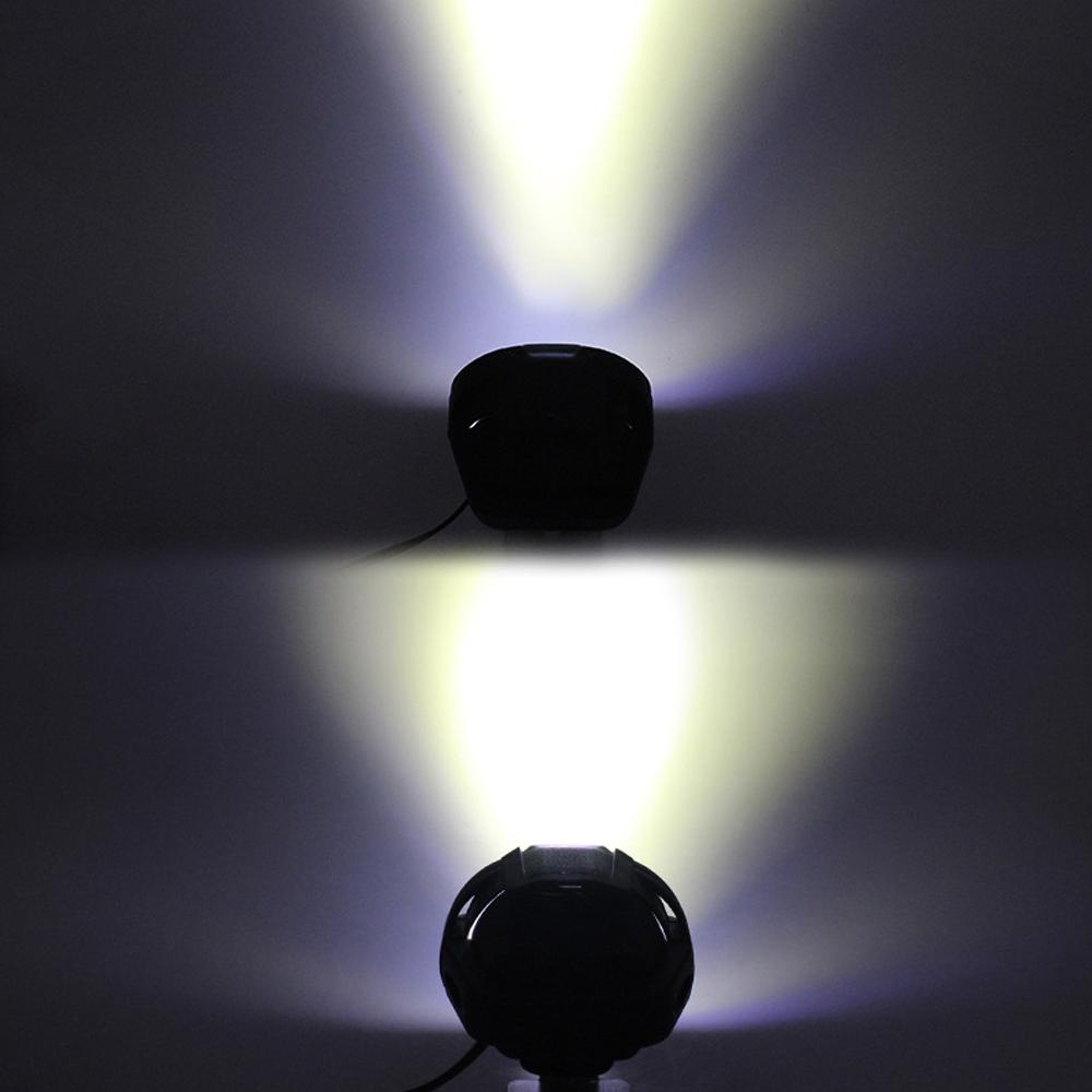 2pcs Motorcycle Led Headlight 12V High Bright Led Lights Lamp for Motorbike Moto External Front Led Focus Auxiliary Spotlights