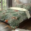Quilt Cover Three-Piece Forest Animal Grinding Printing Quilt Cover Custom Home Textile Bedding