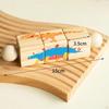 Toy Educational Puzzle Toy, Wood Construction Block, Rotating Block for Kids Birthday Gifts
