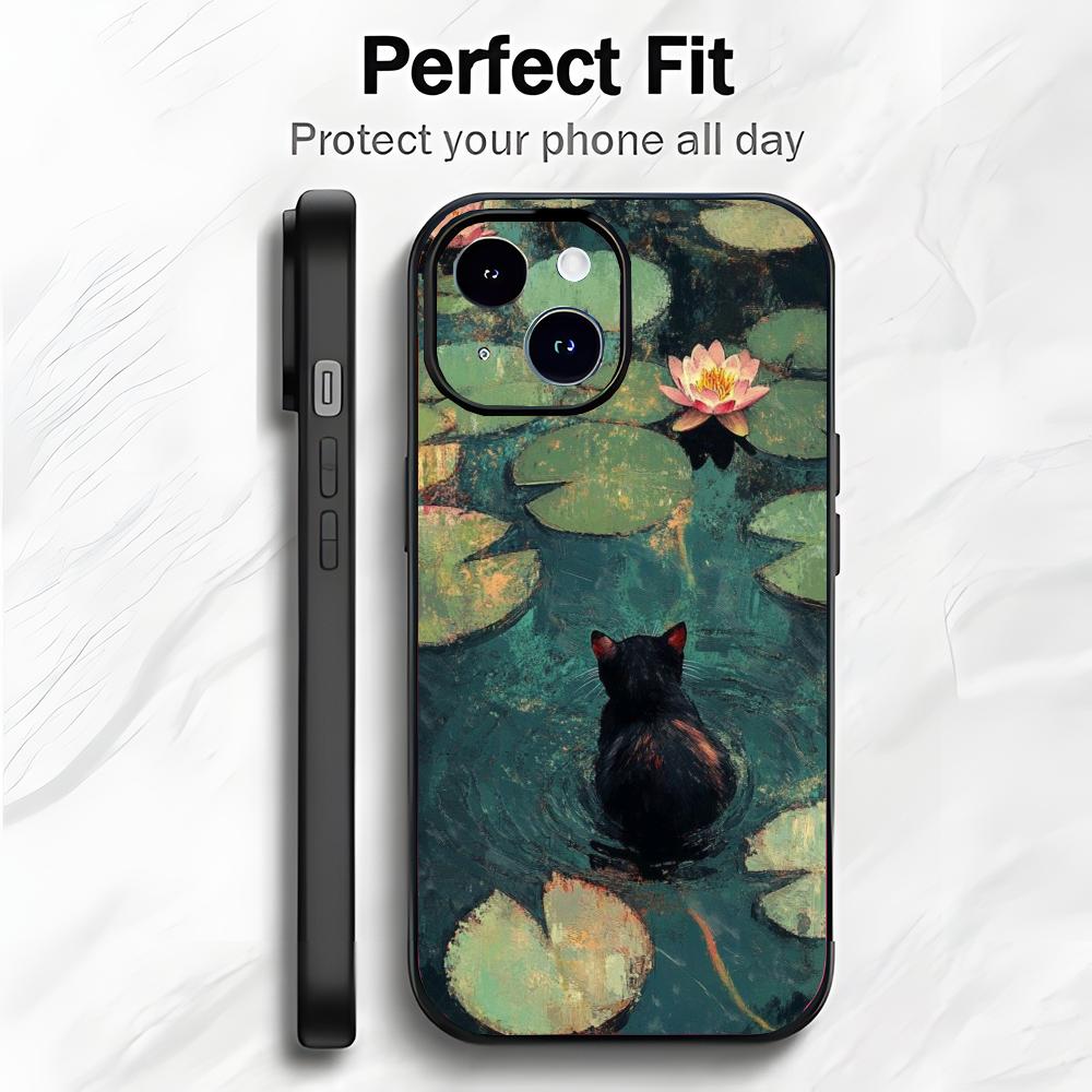 

Mystic Black cat art cute Phone Case Phone Case Soft Packaging Lightweight For iPhone17 16 15 14 13ProMax iphone12promax