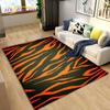 3D Stripe Tiger Print Pattern Area Rug Large,Carpet Rug for Living Room Bedroom Kitchen Doormat Decoration, Non-slip Floor Mat