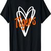Tigers School Sports Fan Team Spirit Mascot Cute T-Shirt