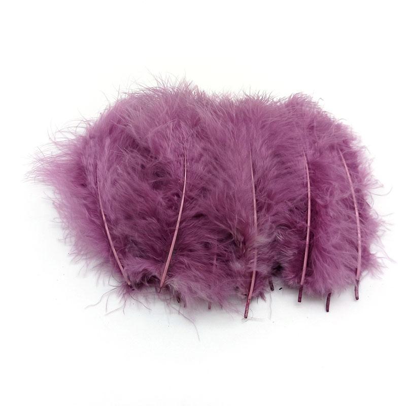 20Pcs Turkey Marabou Feathers Plumes DIY Creative Leisure Decoration Wedding Carnival Handicrafts Accessories Fly Tying Material