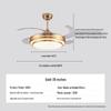 Modern Minimalist Invisible Ceiling Fan Light