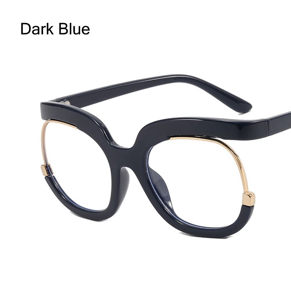 Clear Blue Ray Blocking Eyeglasses Large Glasses Frame Spectacle Frame for Women  Anti-Blue Light Trend Round Eyeglasses