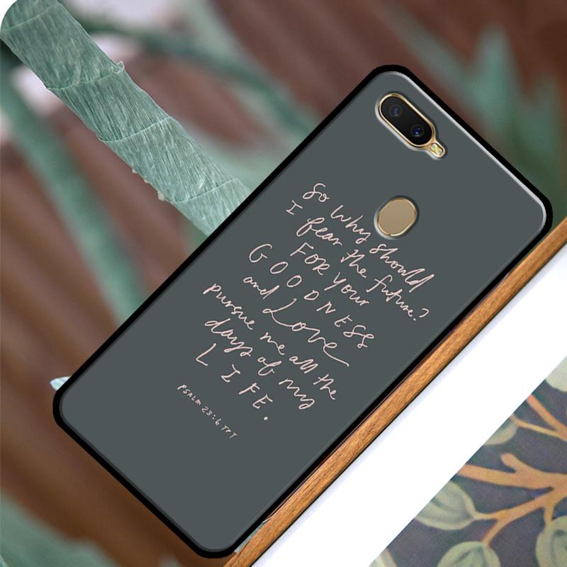 Bible Verse Quotes Case For OPPO A83 A91 A93 A1K A15 A3S A54 A74 A94 A5 A9 A31 A53 A52 A72 A53S Back Cover