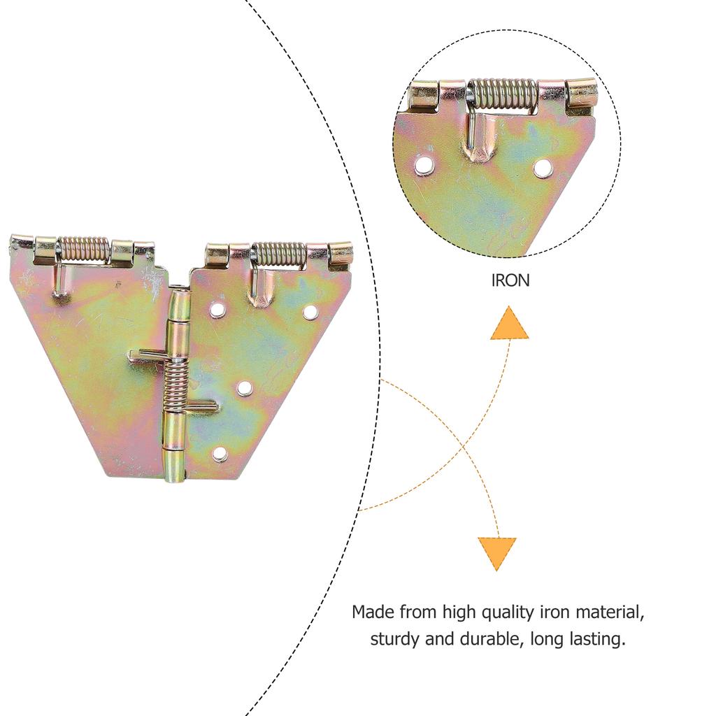 2 Pcs Table Hinge Self-locking Folding Lift Mechanism Furniture Hinges Pivot up Flips- Jewelry Box Lifting for Wood