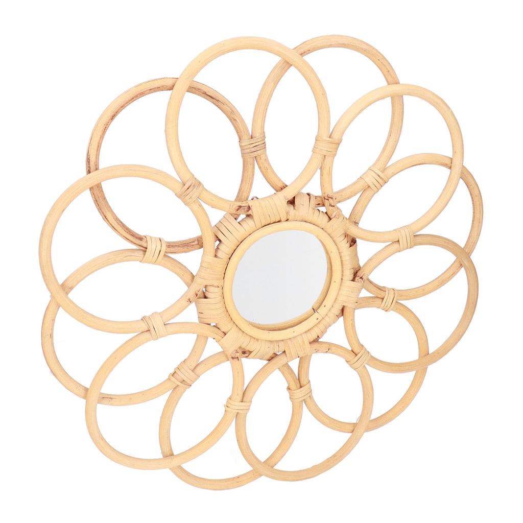 Boho Spegel Vintage Stil Hög Klarhet Premium Material Mycket Hållbar Utsökt Platsbesparande