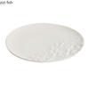Pure White Half Rock Textured Ceramic Dinner Plate Steak Plate Dessert Plate Pasta Plates Molecular Cuisine Specialty Tableware