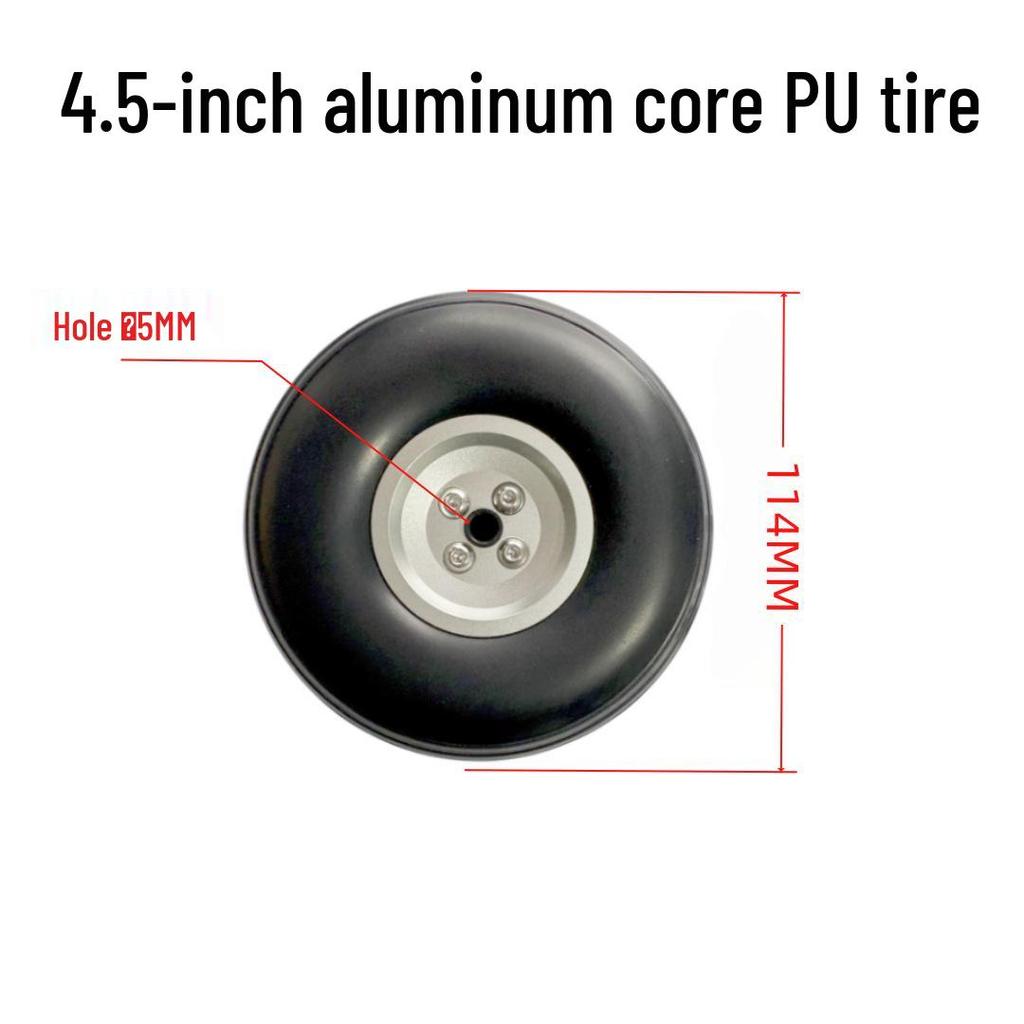 Fixed-Wing Model Aircraft Wheels: Aluminum Core PU with Carbon Fiber Gear