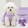 Vestido Transpirable de Princesa para Cachorro Diseño de Lazo Chaleco para Perro Gato Para Chihuahua Pomerania Teddy