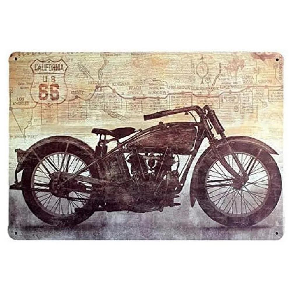Vintage Motorcycle Metal Tin Signs Decor Wall Art Coffee Bar Vintage Metal Tin Sign Office Home Toilet Signs Wall Decor Pictures