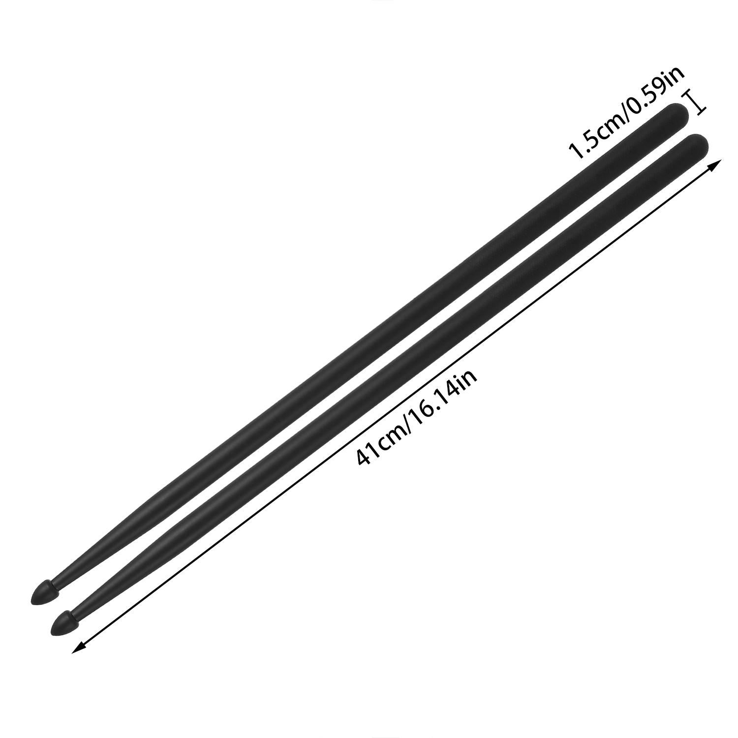 

1pair New 5A Percussion Accessories Nylon Drumsticks Musical Instrument Plastic Drum Sticks Professional срібний