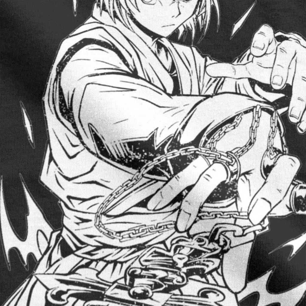 The Chain Of Vengeance Kurapika Hxh Anime Men T Shirt Vintage Tees Short Sleeve Crew Neck T-Shirt Cotton Plus Size Tops