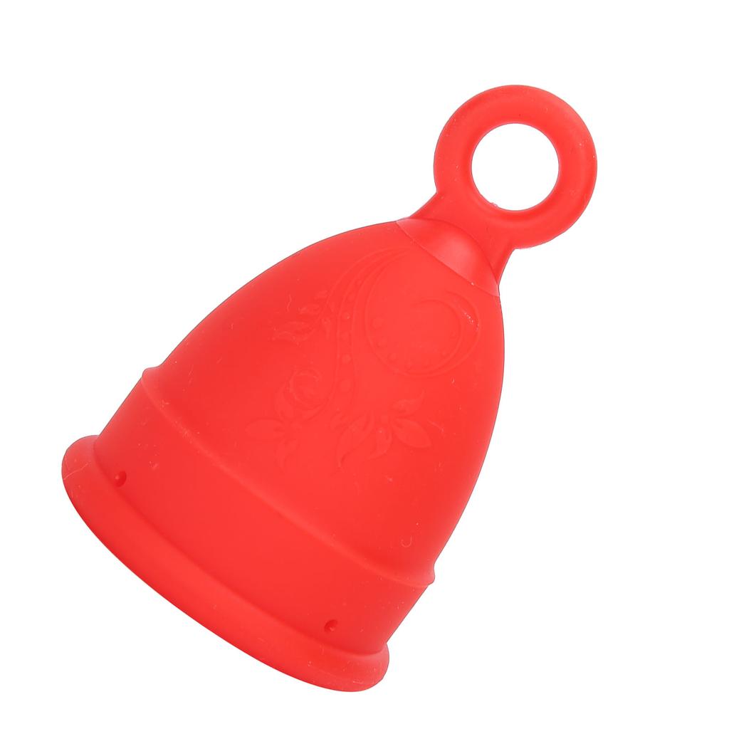 Silicone Menstrual Cup Women Soft Elastic Reusable Period Cup Female Body Care ToolRed S