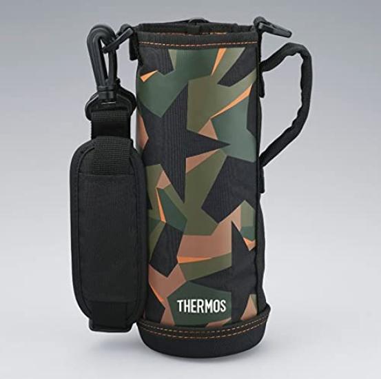 

Thermos Replacement Bottle with Handy Green Camouflage Two-Way FJJ-1000WF Pouch, (GR-C)