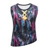 Kids Girls Anime Cartoon POP Singer Super Star Printed Vest Jacket Pants Clothes Set Outfit Halloween Cosplay Costumes