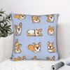 """Süße Corgi Kissenhülle – Entzückendes Hundemuster für Wohnzimmer, Schlafzimmer & Haustierliebhaber Heimdekoration Kissenbezug 40X40cm"""