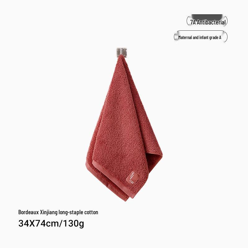 Thickened Antibacterial Pure Cotton Face Towel - Absorbent Daily Use for Household Face Washing 34cm x 74cm