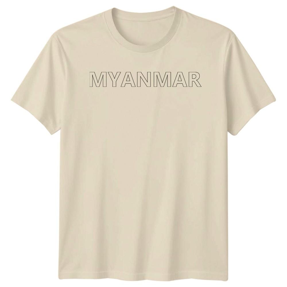 Myanmar TShirt Waving Flag Love Heritage Gift For Him And Her