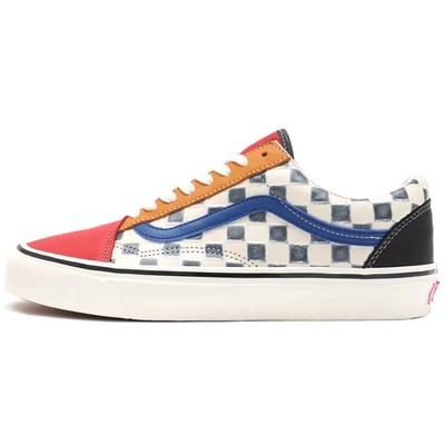 Séria Old Skool Syntetická koža Anaheim Ležérne nízke skate tenisky Unisex tenisky Fialová Červená Biela VN0A54F39XM