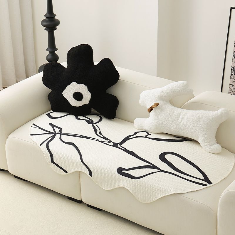 

[49 юаней за 1 штуку и 99 юаней за 3 штуки] Подушка для дивана Летняя Летняя Ледяной шелк Охлаждающий Нескользящая Кожаная Подушка для дивана Специальной формы Wild Tea-Dusk Black 80/90*180cm