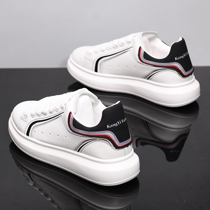 

Модные мужские туфли на толстой подошве, легкие и дышащие мужские и женские кроссовки, универсальные белые туфли. 36