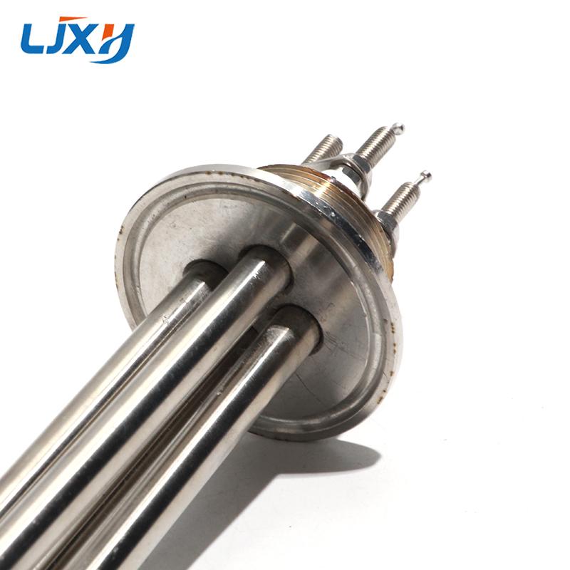 Elemento de aquecimento tubular de imersão de 1,5 polegadas e 50,5 mm com braçadeira tripla 220 V 1,5 kW/2,5 kW/3,5 kW/5,5 kW, aquecedor de água resistente à infusão