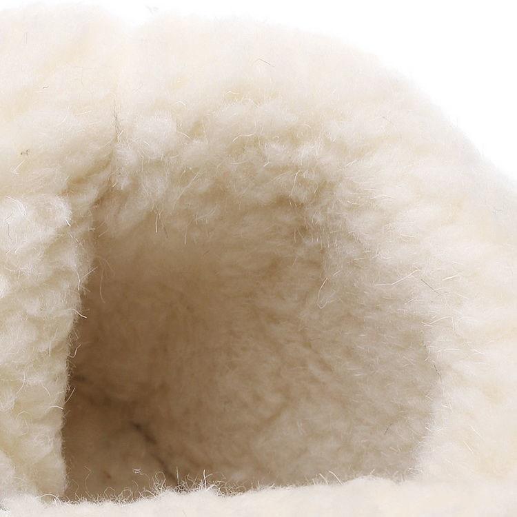 Cizme de bumbac de marime mari pentru femei Cizme de iarnă impermeabile de culoare uni Cizme plate antiderapante rezistente la uzură