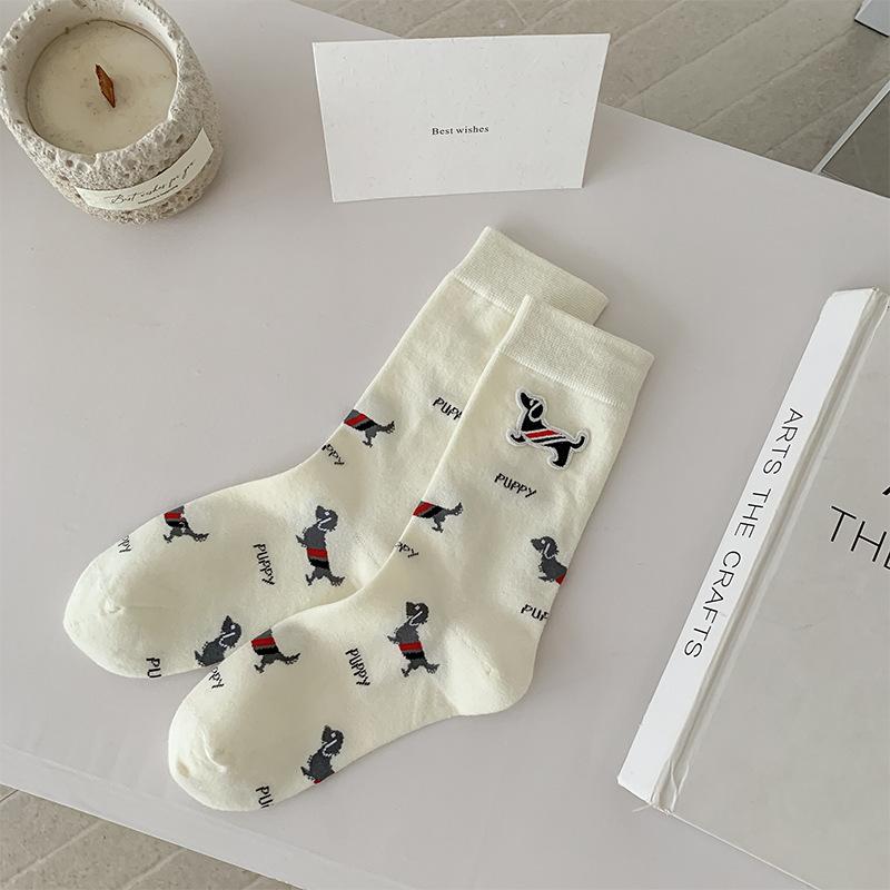 Ladies Autumn New Fashion Foreign Style Outside Wear In The Tube Pile Socks